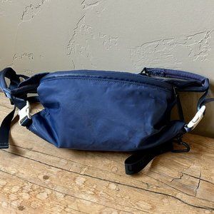Lululemon All Hours Belt Bag Fanny Pack Blue Mesh Crossbody Adjustable - VGC